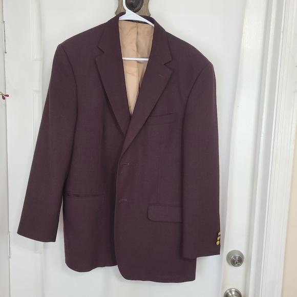 Stafford Men's Classic Blazer, Size: 40R Color: Maroon - Picture 1 of 16
